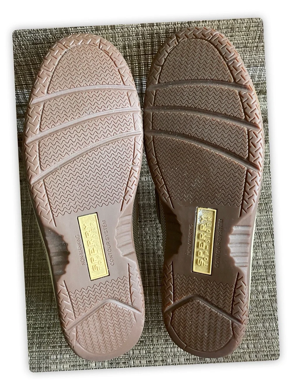 Sperry Top-Sider Men’s Tan Leather Mesh Boat Shoes Size 13M Comfort Casual